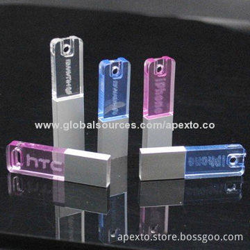 OEM USB flash drive gifts, with multiple colors LED light, 512MB to 32GB Capacity, offer custom logo